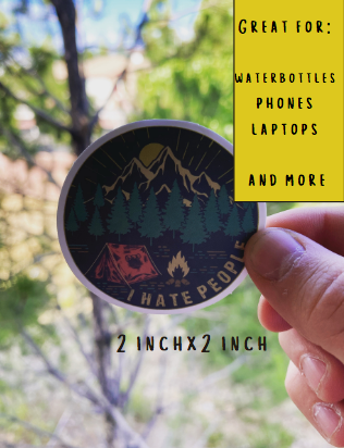 I Hate People Sticker- The MINI