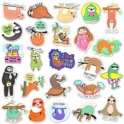 Slothin' Around Sticker Pack