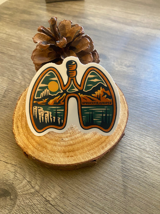 Adventure Lungs Sticker