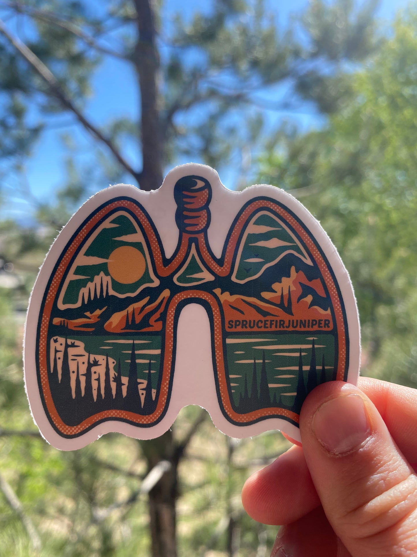 Adventure Lungs Sticker