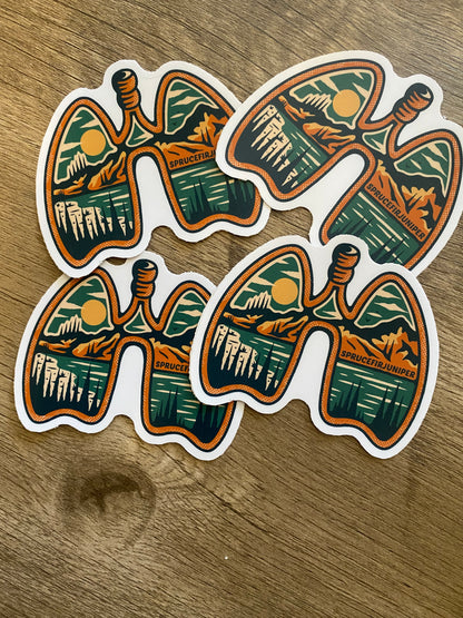 Adventure Lungs Sticker