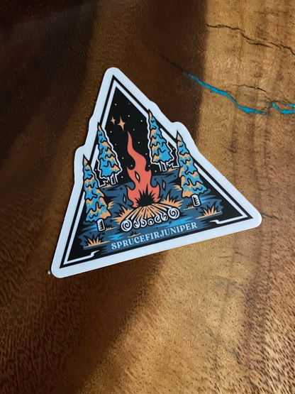 Campfire Sticker