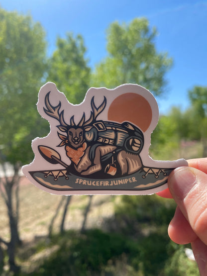 Moosen' Around Sticker