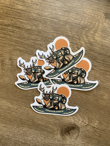 Moosen' Around Sticker